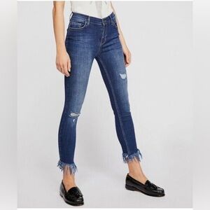 Free People Great Heights Frayed Skinny Jean